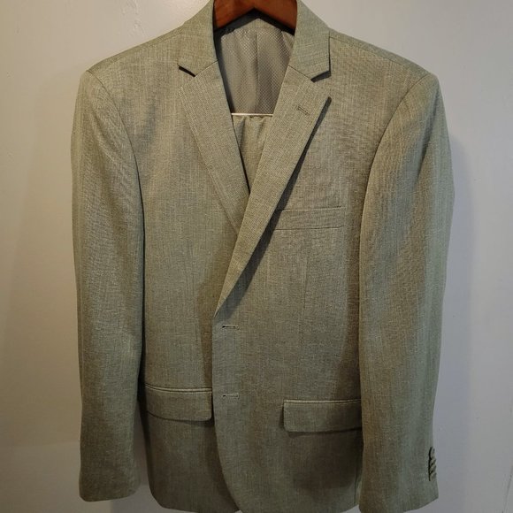 Bocaccio 38S suit, green. (Fits like 38R.) 32W 30L pants - Picture 1 of 6